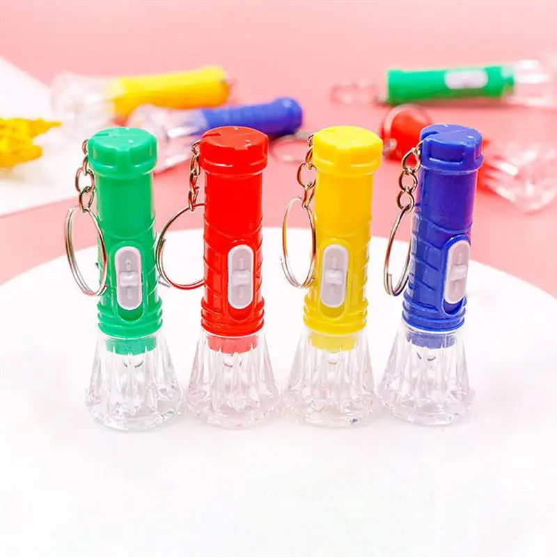 20 Pcs Mini Led Flashlight Keychain LED Mini Torch Supply Rechargeable Led Flashlights Decor Kids Hanging Lighting Tool