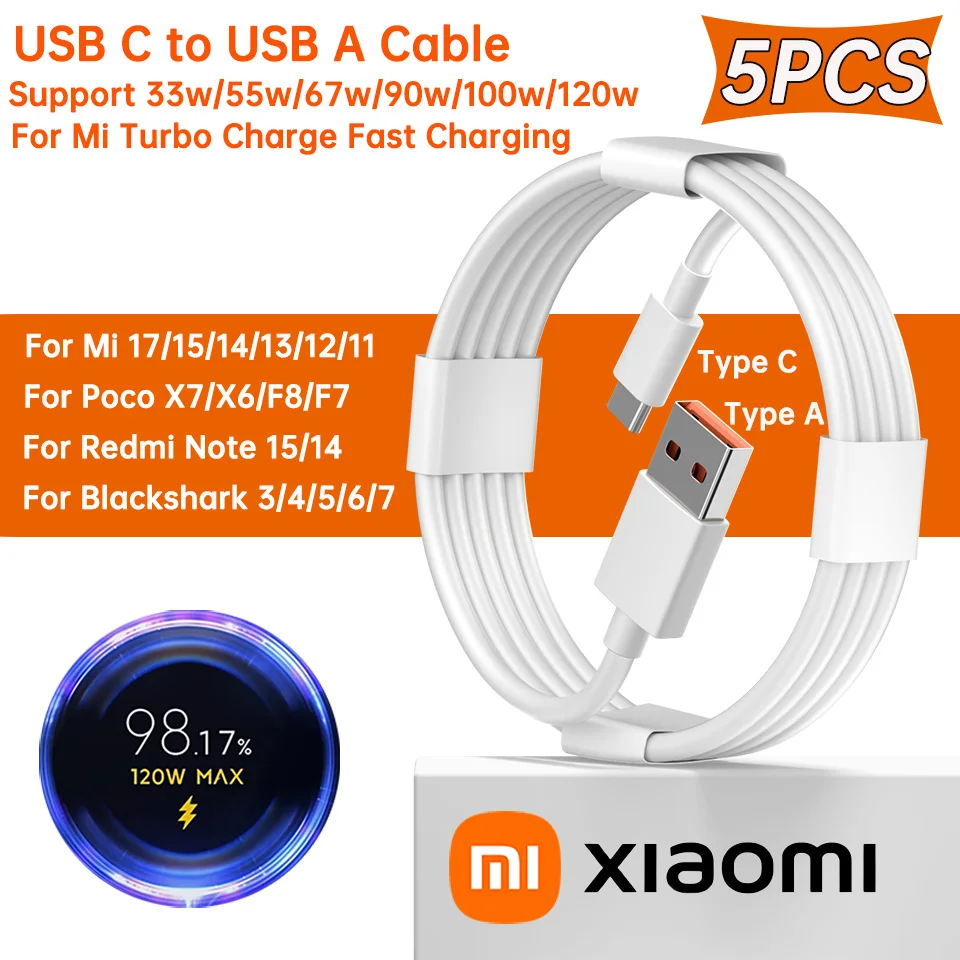 ตัวเลือกสินค้า สายชาร์จ USB Type-C 120W สำหรับมือถือและโน้ตบุ๊ก
