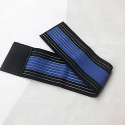 Cotton Elastic Bandage Wrist Support (Black with Blue)
