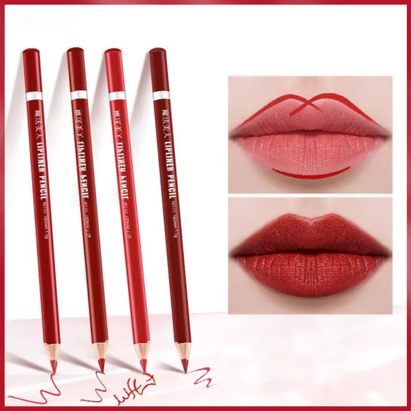 Cosmetic Lip Liner Professional Matte Waterproof Lady Charming 16 Colors Lipstick Pencil Contour Makeup Lipstick Tool TSLM2