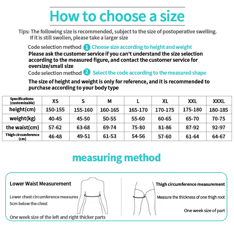 Women's Body Shapewear Thigh Liposuction Leggings Postpartum Leg Shaping Zipper Open Crotch 3 Breasted Tummy Control Panties