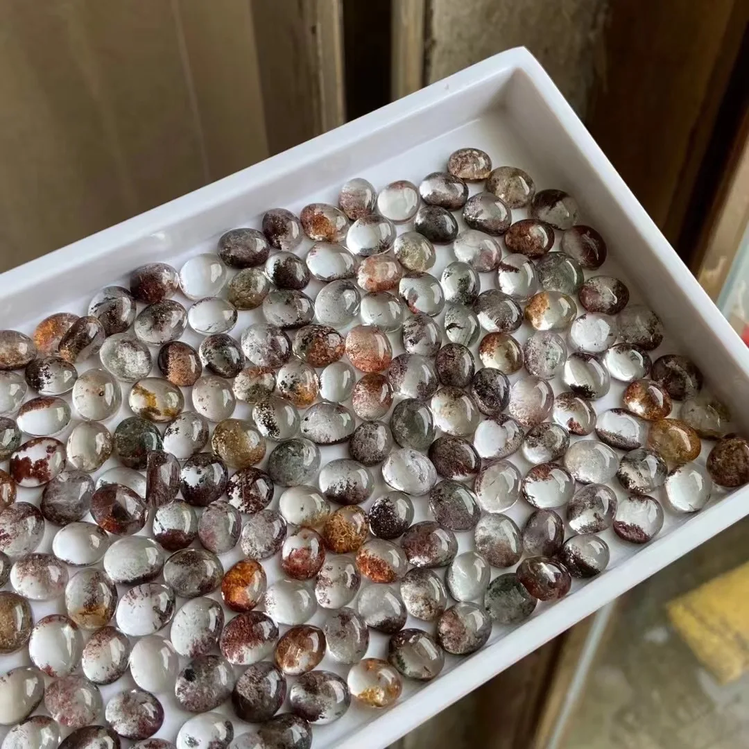 Фото Натуральный кварц Lodolite, женские кольца, сад, кварц, искусственные кристаллы, серебро 925 пробы, ювелирные изделия, волшебный природный ландшафт, кварц №3