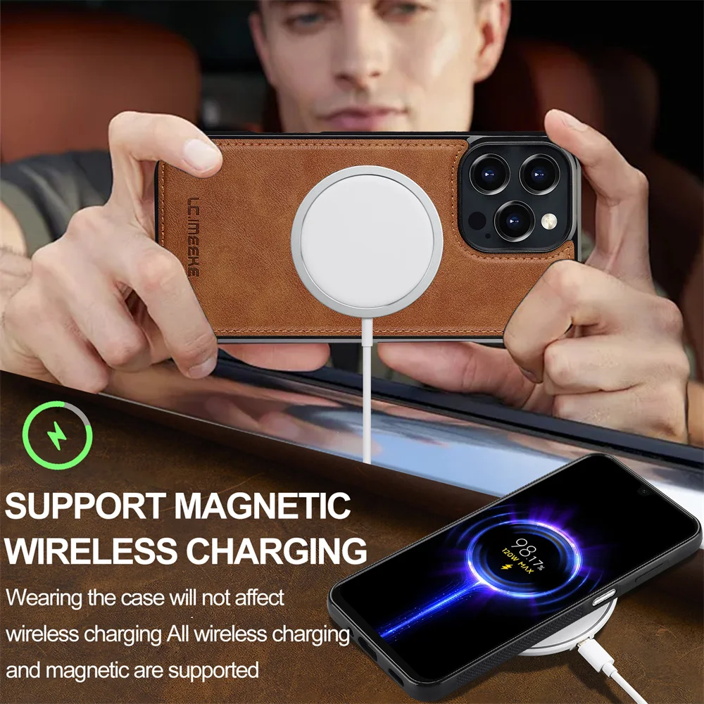 Elegant Magnetic Phone Case for iPhone - Sleek and Durable Protection Cover