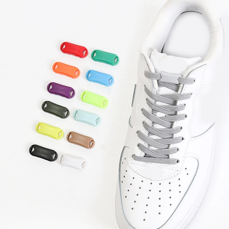 Shoelaces Without Ties Elastic Shoelaces Elastic Shoe Laces Pair No tie Shoelaces Flats 24 Color Buckle Strings Sports shoe Kids Adult Sneakers