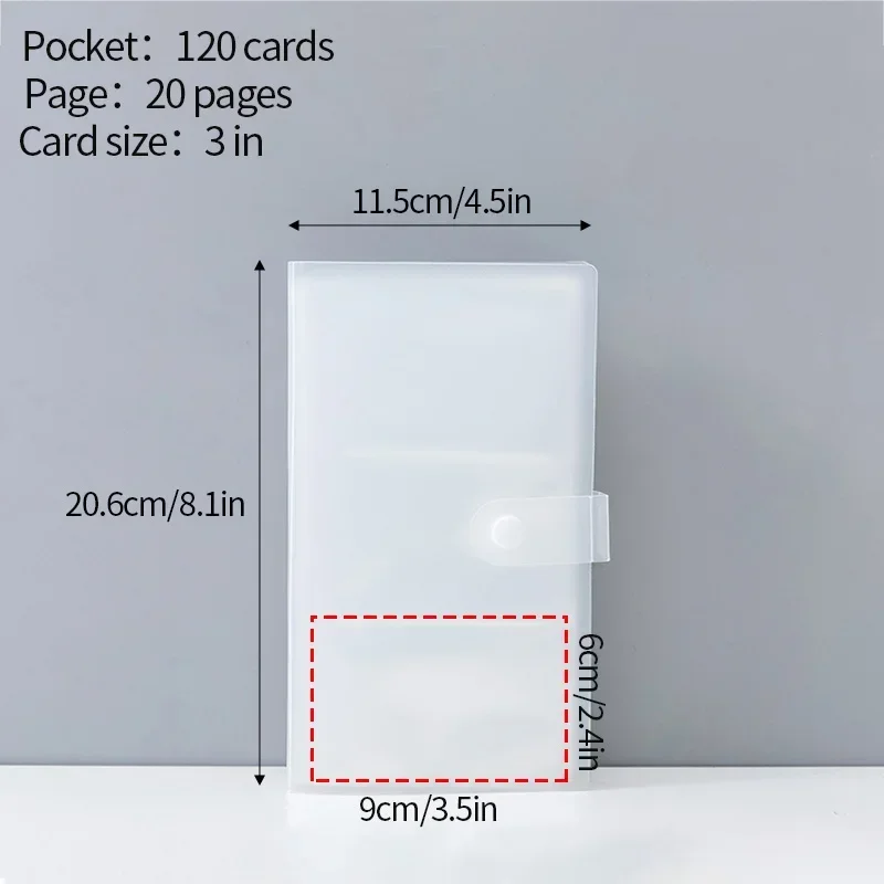 Deluxe Multi-Pocket Photocard Binder Album with Clear 3-Grid Design