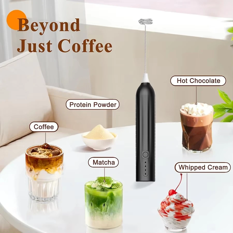 Electric egg beater, handheld coffee milk mixer, portable milk frother, baking food mixer, essential kitchen tool 3