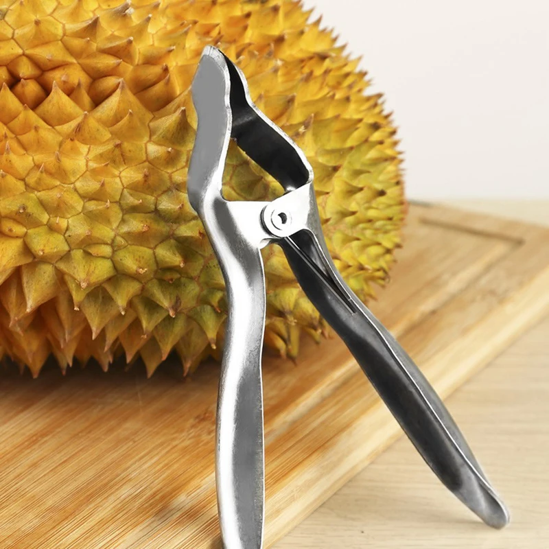 1Pc Durian Opener Manual Durian Peel Breaking Tool for Restaurant Grocery Party Stainless Steel Fruit Shelling Open Tool