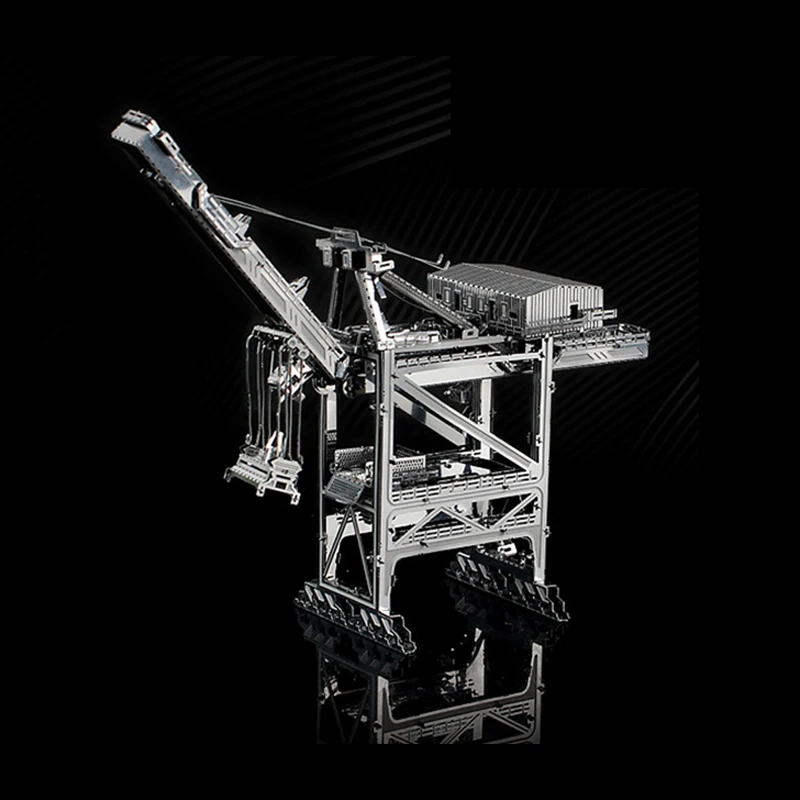 3D Metal Puzzler Engineering vehicle CRANE model KITS Assemble Jigsaw Puzzle Gift Toys For Children 3