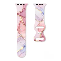 Bracelets imprimés de la série Abstraction Jade pour Apple Watch 11 10 9, bracelet en silicone remplaçable pour iWatch 46mm 42mm 41mm 40mm 1