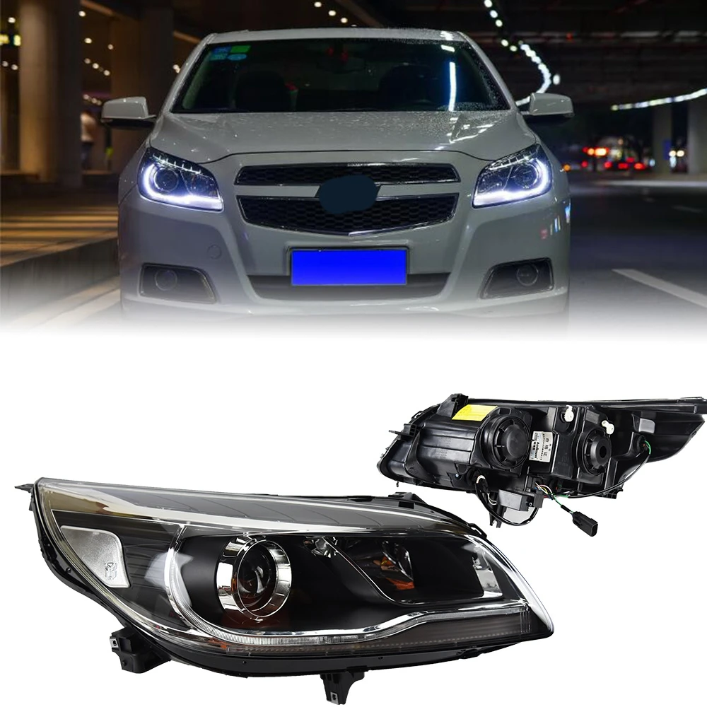 Headlight Assemblies For Chevrolet Chevy Pickup Projector Headlights  Assembly W/ Bulbs For 2013 2014 2015 Chevy Malibu Chrome Headlight  Assemblies For 2013 Chevrolet Malibu, image size:1000x1000