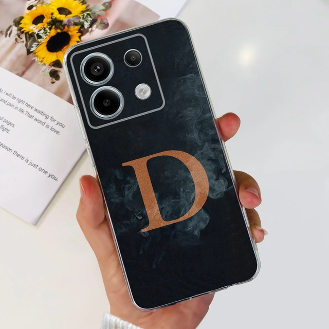 For Xiaomi Poco X6 Pro 5G Case 2023 Cute A Z English Letters Printed Funda  Back Cover For Xiomi Poco X6 Pro Coque PocoX6Pro Capa - AliExpress