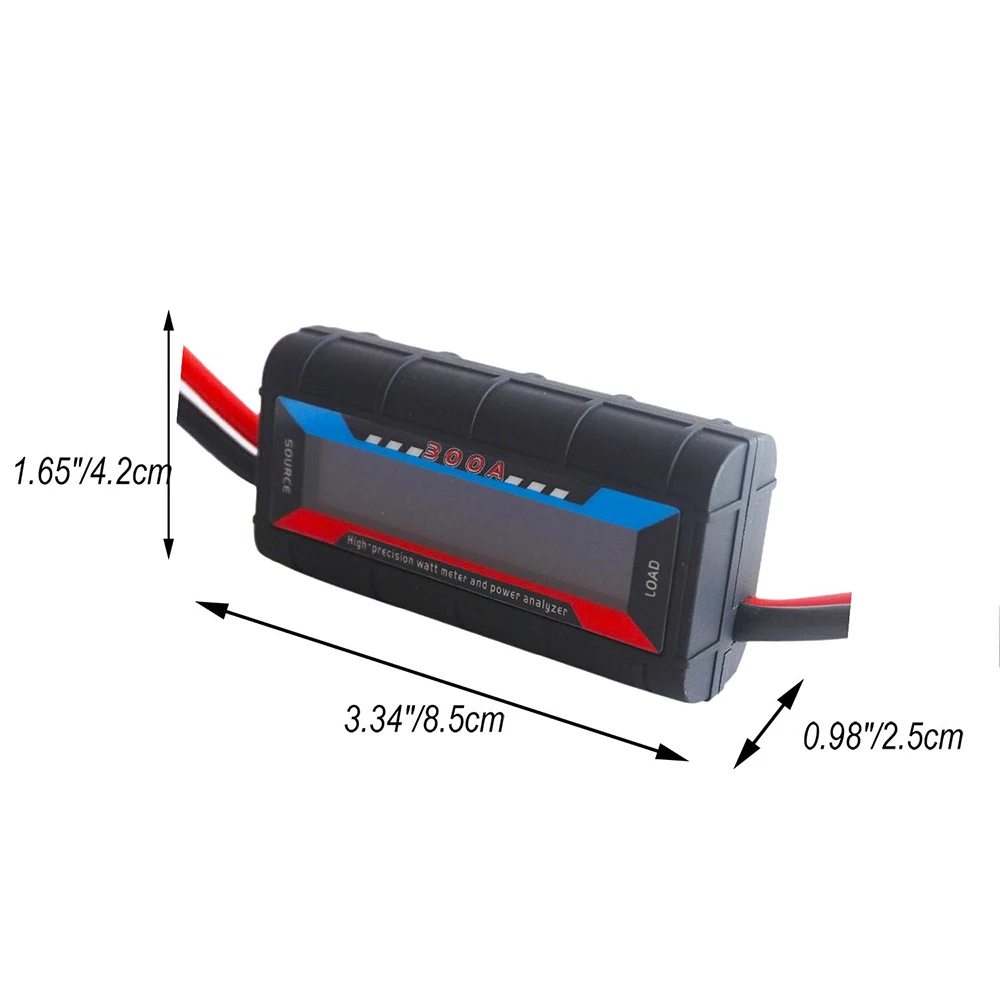 300A 고정밀 와트미터, DC 0-60V 전력 에너지 미터 전압 앰프 테스터, RC, 태양광, 전기자전거용 LCD 백라이트 화면 포함