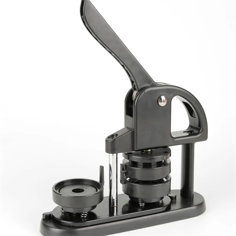 Pin-Abzeichen-Knopfherstellungsmaschine, 25/32/58 mm, DIY-Knopfstift mit 500 Stück kostenlosen Teilen, Press-Set, Kreisherstellung, Knopfherstellungswerkzeug – Detail 4