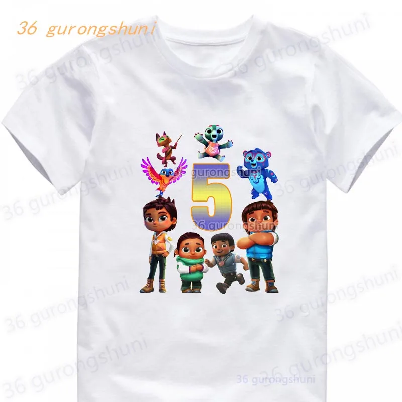 T Shirt Ragazzi Magliette Bambini Tshirt Cartoon Spirit Rangers Magliette Estate Manica Corta Top Per Ragazze-Abbigliamento Abbigliamento Per Bambini 