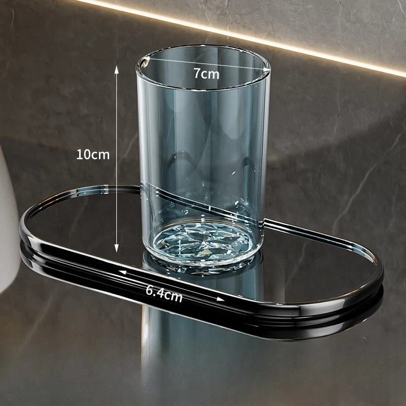Bicchiere da bagno trasparente per spazzolini casa e hotel_voghion.com