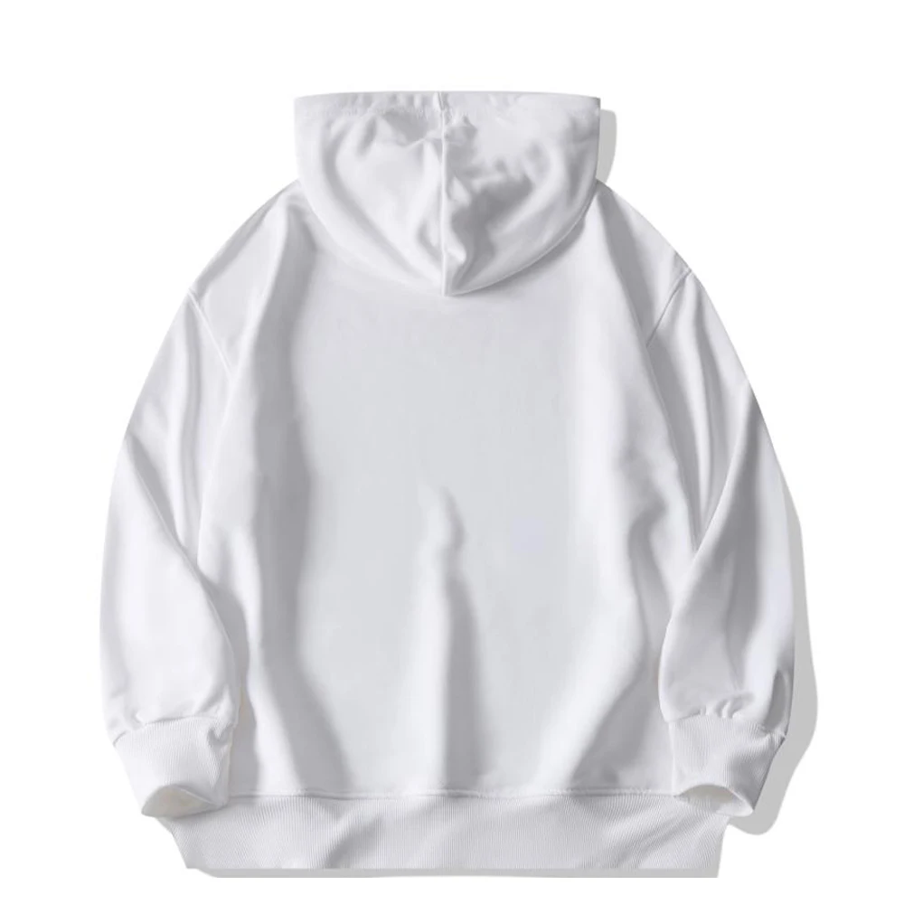 Plain Lightweight Hoodies Unisex Pull Over Men Hooded Sweatshirt Drop Shoulder Baggy Black Hoodies For Men Sudaderas Con Capucha 4