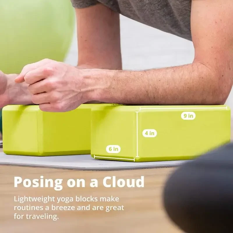 2/1PCS EVA Gym Blocks Foam Brick Training Exercise Fitness Equipment Dance Yoga Auxiliary Tool Stretching Body Shaping