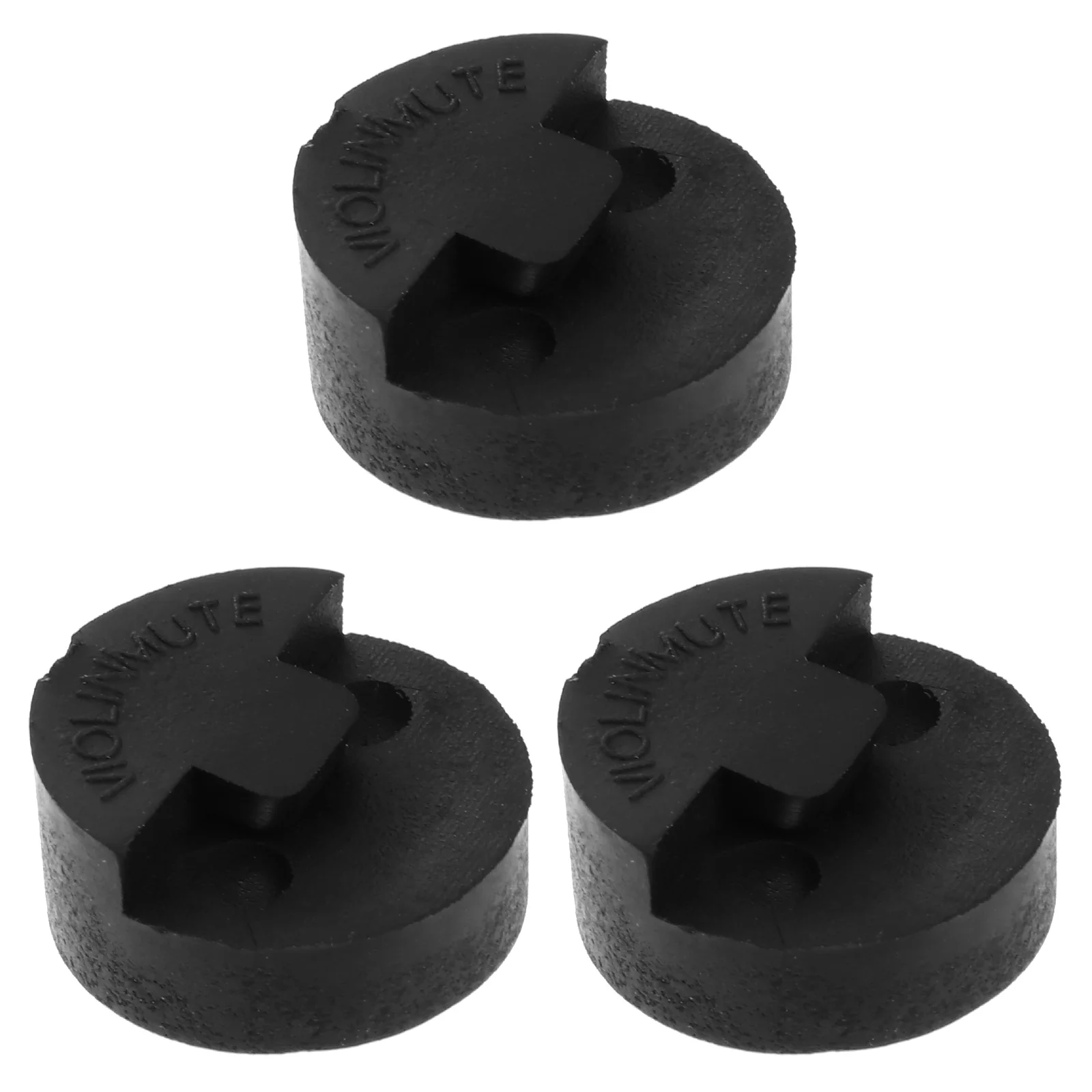 

Violin Mute, 3pcs Rubber Fiddle Silencers Round Practice Silencers Musical Instrument Accessory, Black