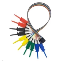 Flat Test Hooks Logic Analyzer Clips Gripper Probe Breadboard Jumper Wire Test Leads For IC Electronic Testing 20CM/30CM 3