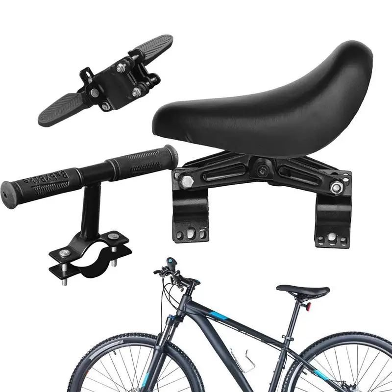 

Велосипедное универсальное регулируемое седло для ребенка, передняя рама, руль безопасности, быстросъемное уличное седло для родителей и детей с педалями
