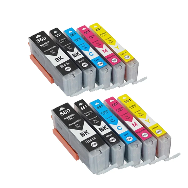 Canon Pixma Ix6850 Cartucce D'inchiostro Compatibili Canon CLI-551 - Set Da 12 (C/M/Y) Per PIXMA IP7200, IX6850, MG5650, MG6650 Canon Mx 925 Cartucce - Foto 4