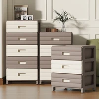 13.78 Inch Wide Drawer Storage Cabinet,3-6 Tier Rolling Mobile Organizer with Wheels,Gray/Brown Options for Living Room/Bedroom 4