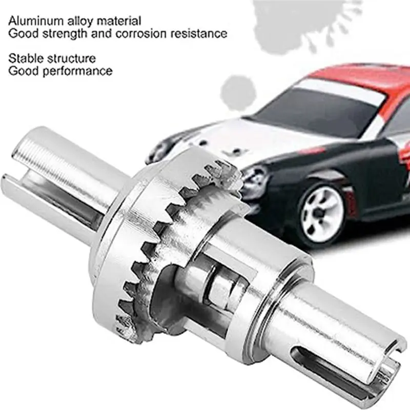 ABKN-For Weili 1/28 284161 284010 284131 원격 제어 자동차 액세서리 금속 업그레이드 전면 및 후면 차동 장치