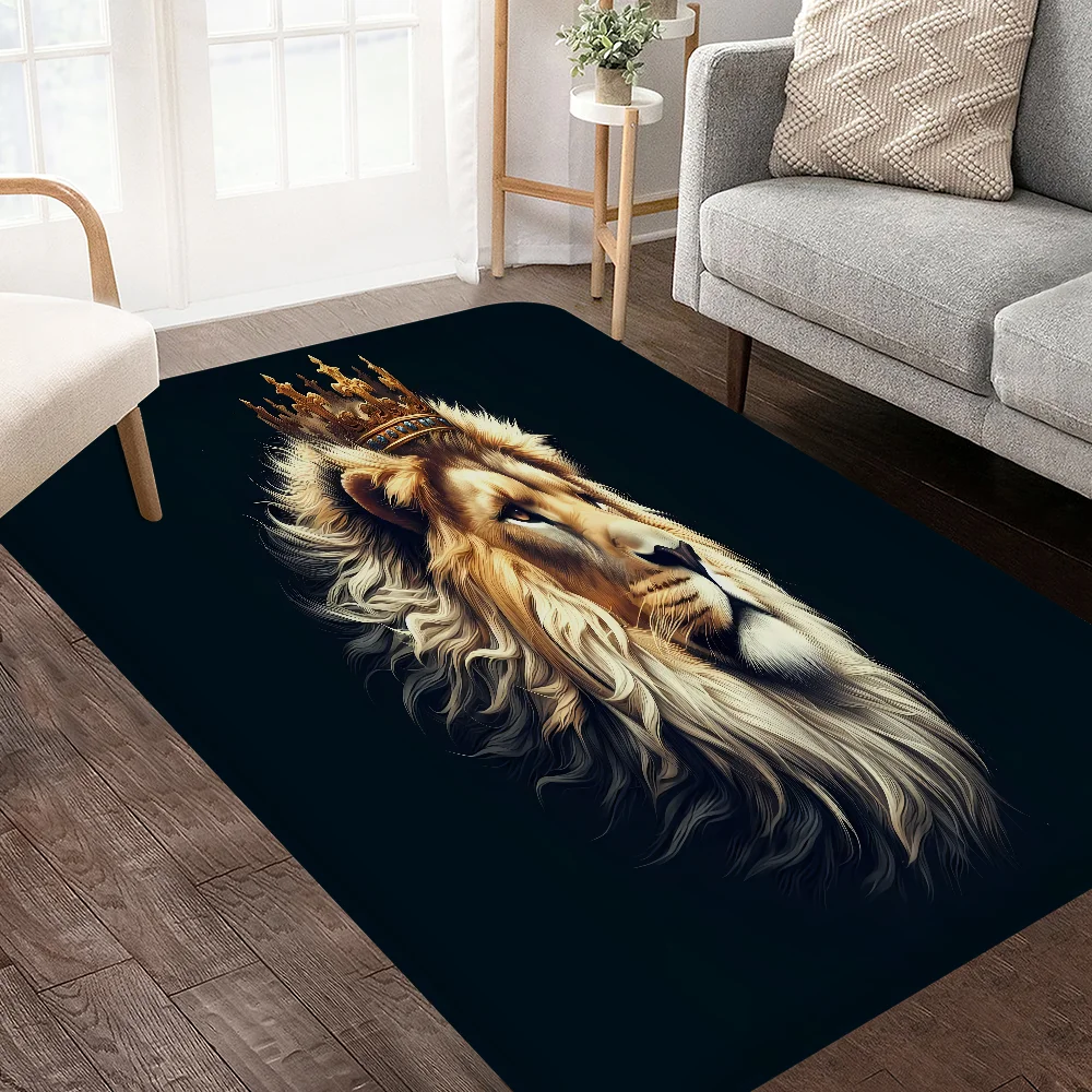 Tiger Lion Animal Wildlife Cartoon Kitchen Mat Cheaper Anti-slip Modern Living Room Balcony Printed Modern Home Decor 5