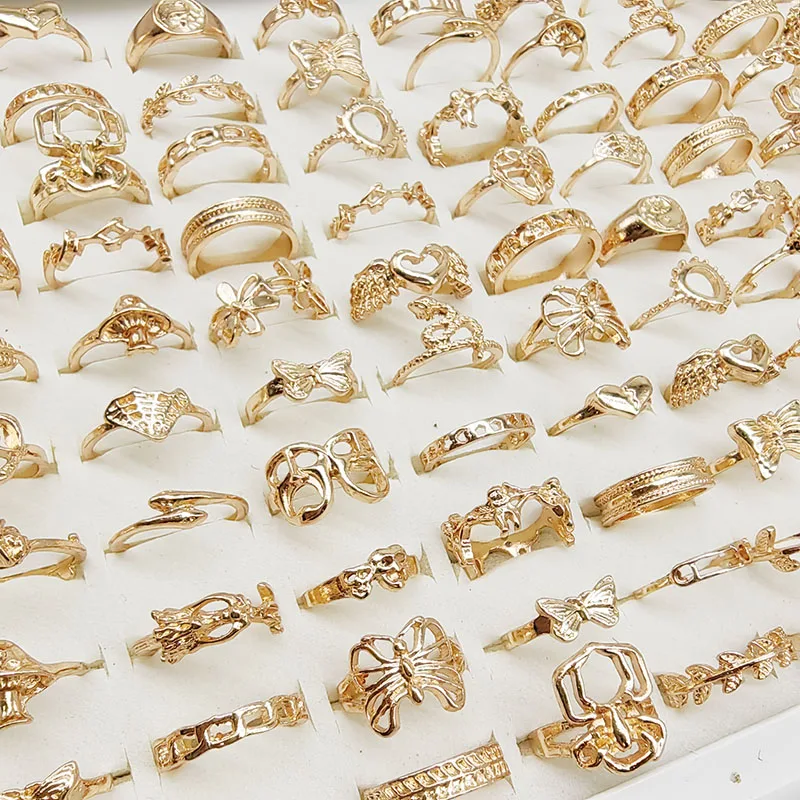 30pcs/lot Gothic Punk Ring Set For Women Men Fashion Butterfly Heart Snake Design Match Rings Daily Wear New Party Jewelry Gifts 2