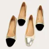 Genuine Leather Round Toe Ballet Flats Fashion Concise Women's Shoes Mixed Colors Casual Flats Luxury Brands Designer Soft Shoes 1