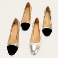 Genuine Leather Round Toe Ballet Flats Fashion Concise Women's Shoes Mixed Colors Casual Flats Luxury Brands Designer Soft Shoes 1