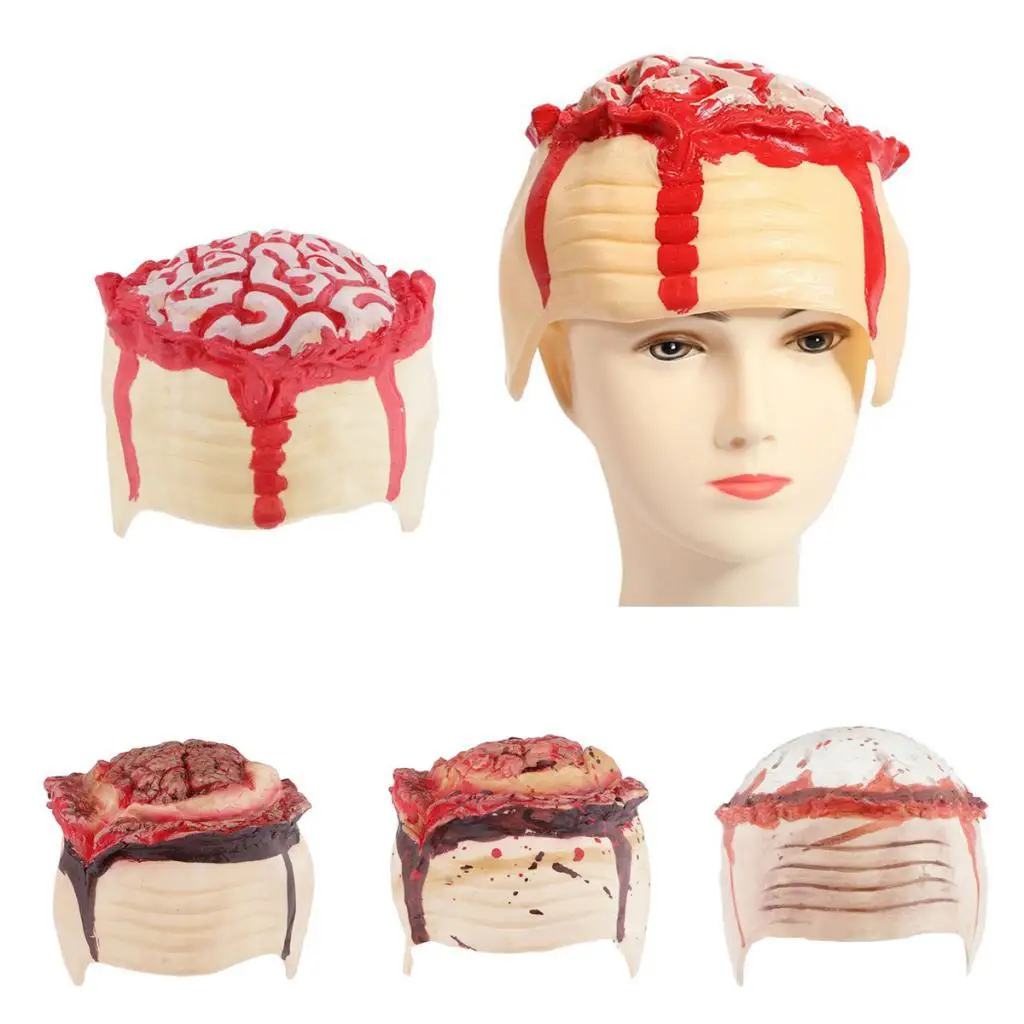 Halloween Accessories-Zombie Bloody Brain Cap for Halloween Parties Head Costume Decorations