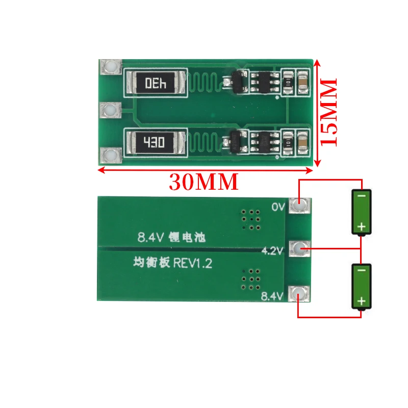 18650 폴리머 리튬 배터리 밸런서 BMS 밸런스 보드, 2S 3S 4S, 8.4V, 12.6V, 16.8V, 100mA 균형 전류