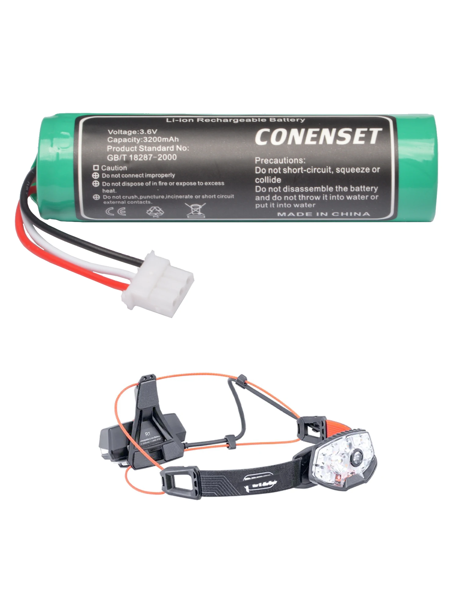 3.7V 3200mAh Replacement Battery For Petzl Nao & Nao+ Plus+