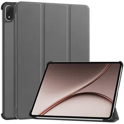 Tri - Fold Stand Hard Shell Shockproof Protective Tablet Cover with Auto Sleep/Wake Feature for Oneplus Pad 4 (Grey)