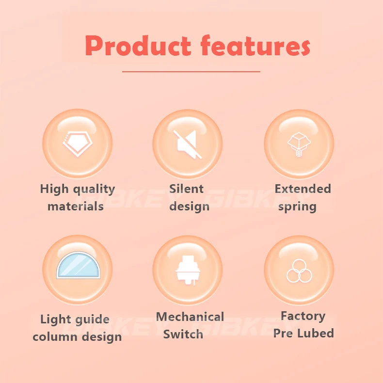 Outemu Silent Peach V3 Switch Lubed Mute Lemon V3 Switches Mechanical Keyboard Linear Tactile 5Pin Hot swap Pre Lubed PA66 POM 10 S8188737dfc744d35a37d79d0c7ea65c7S