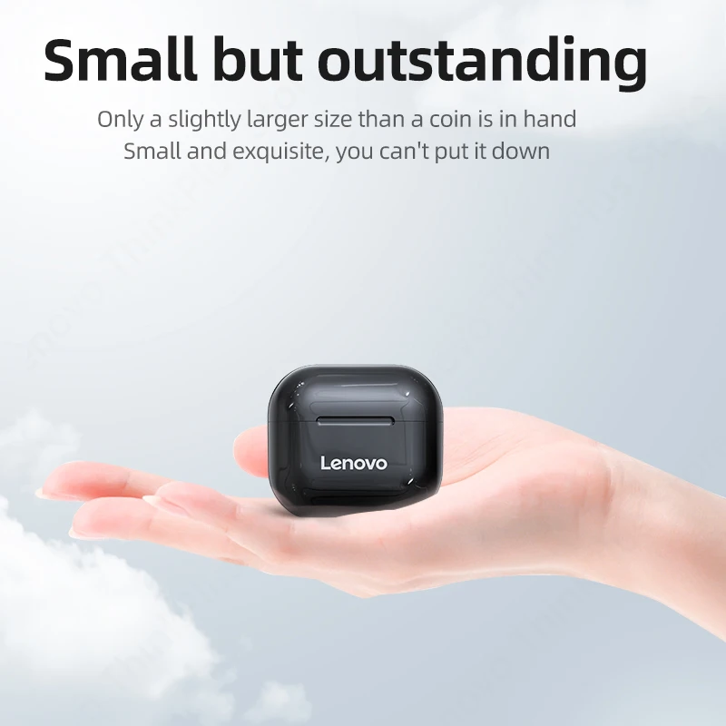 Choice Lenovo LP40 Bluetooth Earphones TWS Wireless Immersive Sound HIFI With Mic Headset Touch Control Earbuds Xiaomi iPhone 3