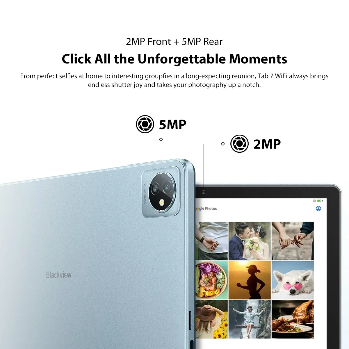 Blackview Tab 6 Tablet 8'' HD Display Unisoc T310 3GB 32GB 4G 3.5mm jack 5580mAh Battery GPS 5MP Camera Android 11 Pad PC