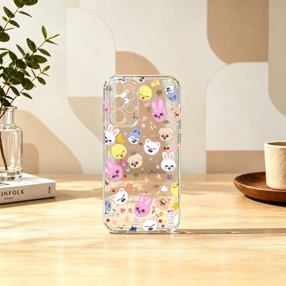 S-Stray-Kids S-Skzoos Kpop Gift Transparent Silicone Soft Phone Case