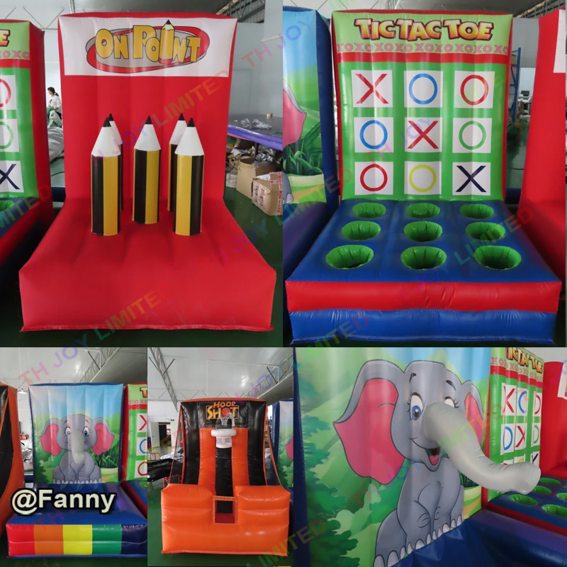 4 in 1 Commercial Rental Inflatable Carnival Game Inflatable Sport Games 3