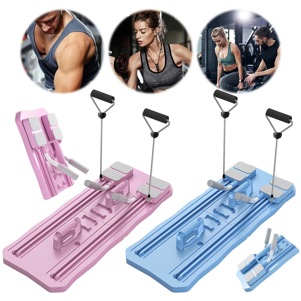 Multifunctional Fitness Board Exercise Machine Non Slip Abdominal Board Foldable Workout Push Up for Men Women