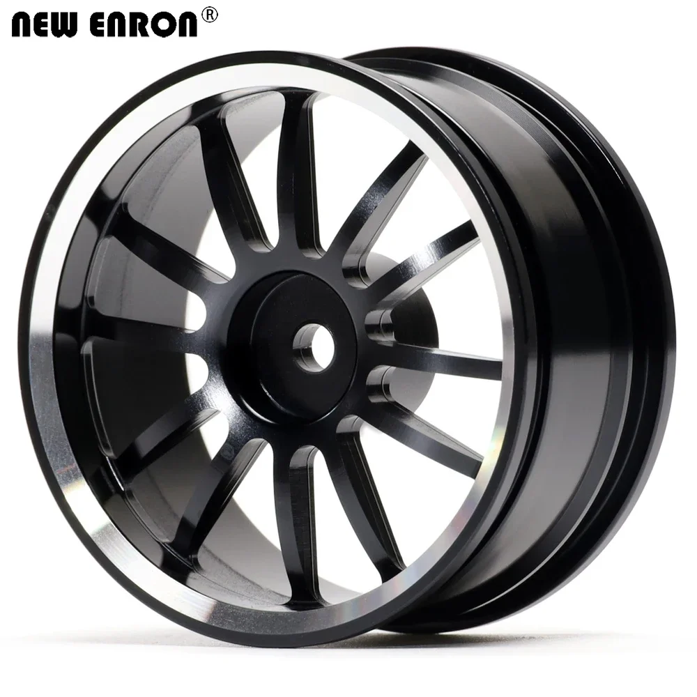 Lot de 4 Roues/Jantes Aluminium RC 1/10 pour Voiture RC Dérive