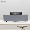 2Pcs Acoustic Freestanding Privacy Partitions 60""X16"" Gray Desk Panels Noise Reducing Freestanding Desk Partitions Acoustic 4