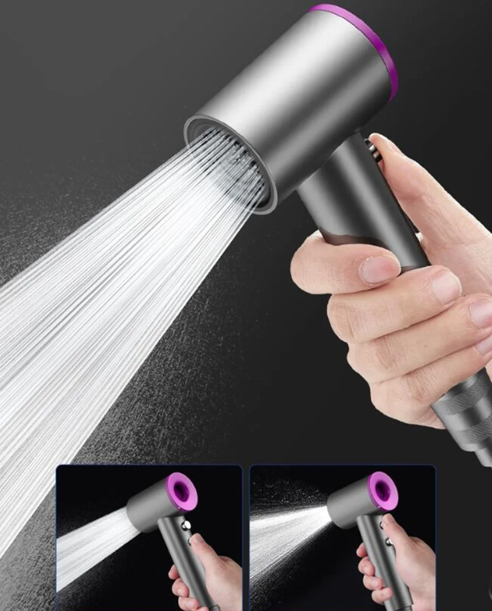 Bidet toilet sprayer set spray water bathroom handheld bidet sprayer toilet shower double outlet angle valve toilet accessories 2