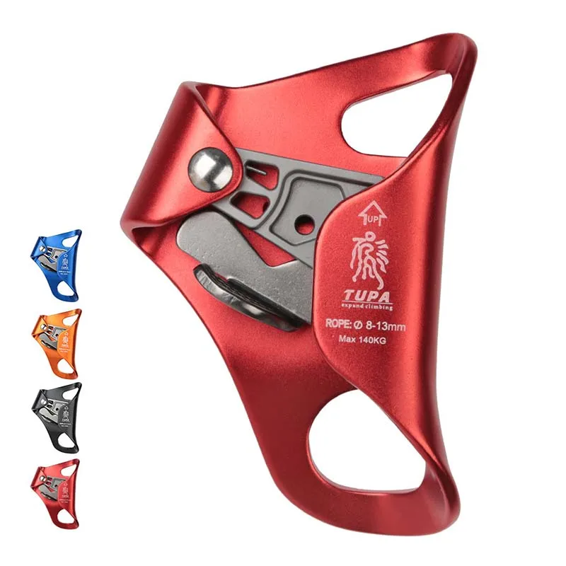 Aluminum Alloy Chest Ascender Rock Climbing Tree Arborist Rappelling Gear Equipment Rope Clamp for 8-13MM Rope for Climbing