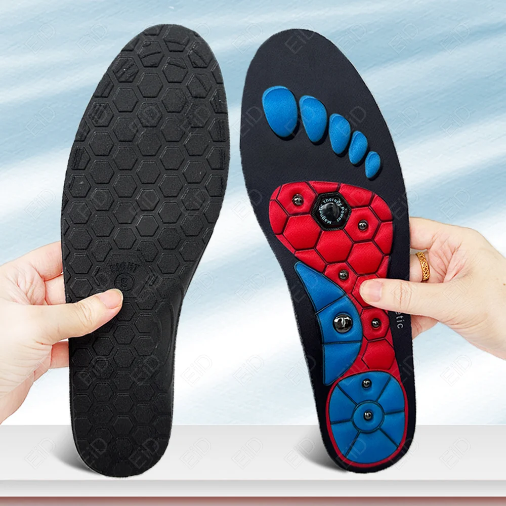 Orthopädische Einlegesohle Arch Support Magnetische Therapie Massage Einlegesohlen Männer Fuß Akupunkturpunkt Massage Einlegesohlen Anti-müdigkeit Gesundheit Einlegesohlen – Detail 19
