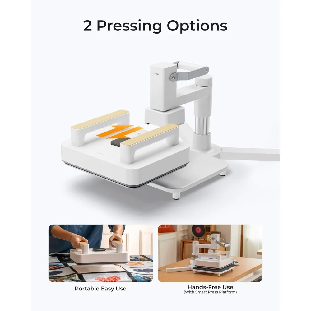 Heat Press Machine 3-in-1 Kit, Smart Press & Mini Iron Press with Platform & Control Pod, 10-25KG High Pressure 5