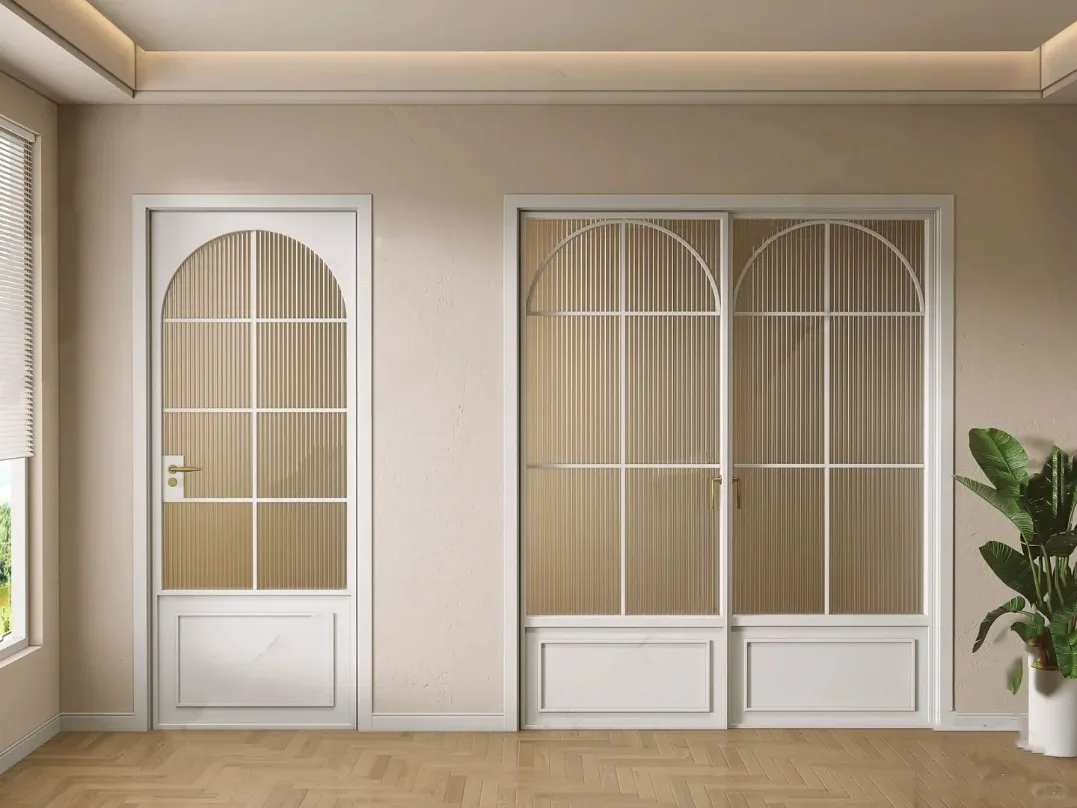 

Sixinalu New House French Style Casement Door Security Steel Frame Interior Glass Door Color Powder Coating Aluminium Profile