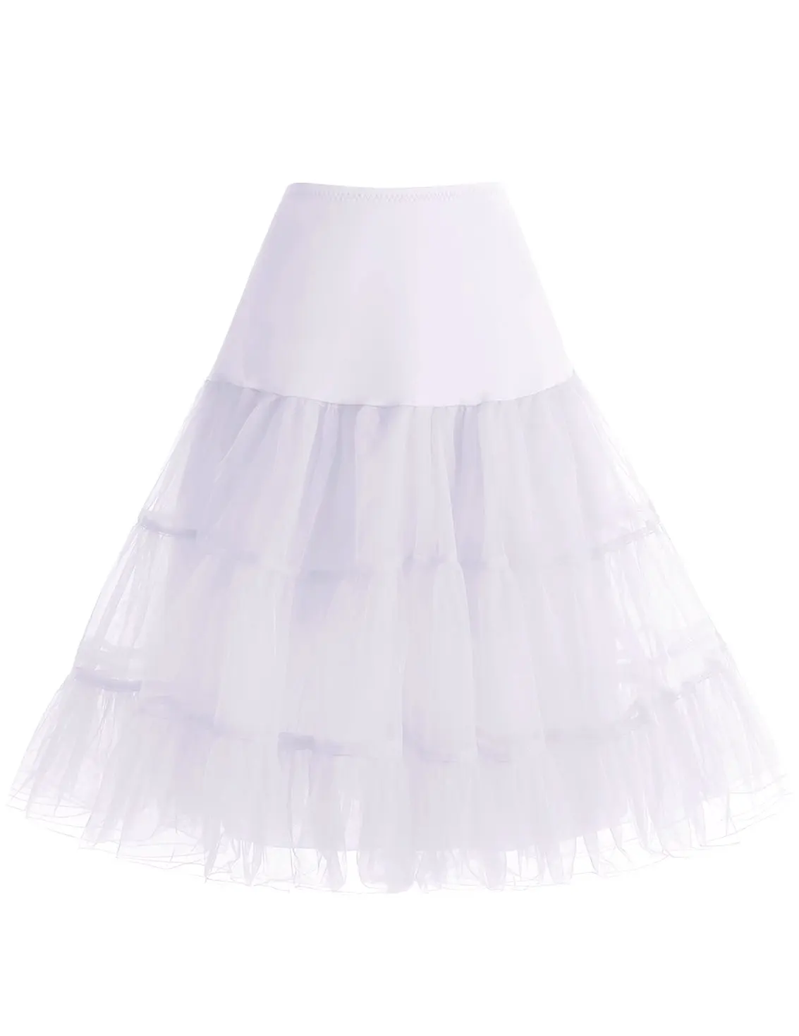 Women's 50s Petticoat Skirt Vintage Wedding Bride Bridal Tutu Crinoline Underskirt