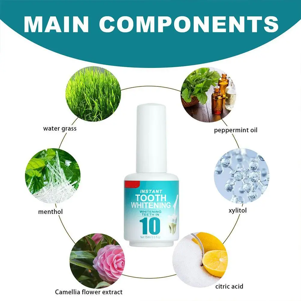 Tooth Stain Removal Tooth Paint teeth whitening gel Instant Whitening Tooths Whitener For Sensitive Teeth Whitening Gel Professional Bleaching 15ml